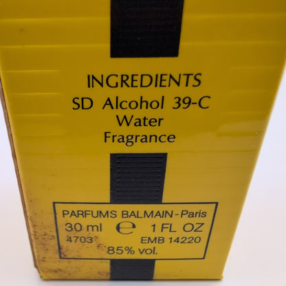 BALMAIN Monsieur Balmain EDT, 1990's Batch, Men, Unisex | Vintage Decant Cologne Perfume Fragrance Samples