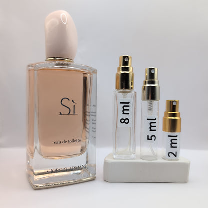 ARMANI Si EDT, 2016 Batch, Women | Vintage Decant Cologne Perfume Fragrance Samples