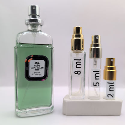 ROYAL COPENHAGEN for Men Cologne, 1998 Batch, Men | Vintage Decant Cologne Perfume Fragrance Samples