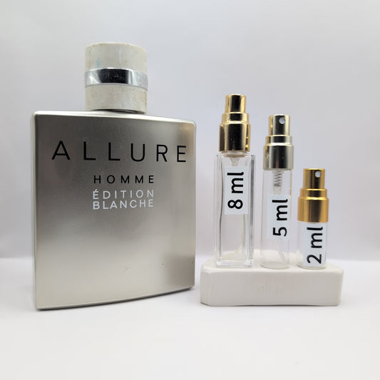 CHANEL Allure Homme Edition Blanche EDT Concentree, 2014 Batch, Men | Vintage Decant Cologne Perfume Fragrance Samples