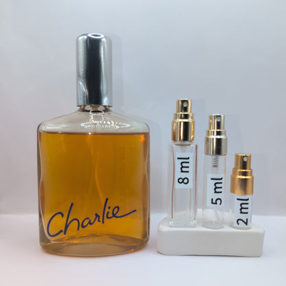 REVLON Charlie Concentrated Cologne, 1990's Batch, Women | Vintage Decant Cologne Perfume Fragrance Samples