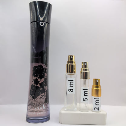 ARMANI Code EDP for Women, 2009 Batch, Women | Vintage Decant Cologne Perfume Fragrance Samples