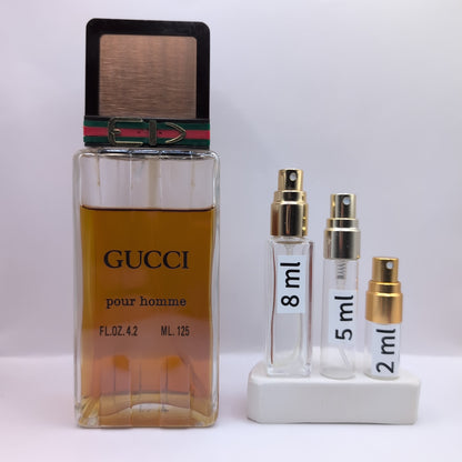 GUCCI Pour Homme EDT, 1979 Batch, Men | Vintage Decant Cologne Perfume Fragrance Samples