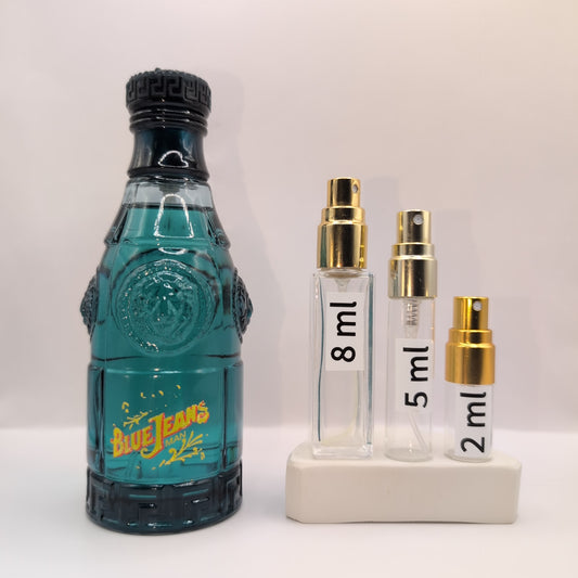 VERSACE Blue Jeans EDT, 1998 Batch, Men, Unisex | Vintage Decant Cologne Perfume Fragrance Samples