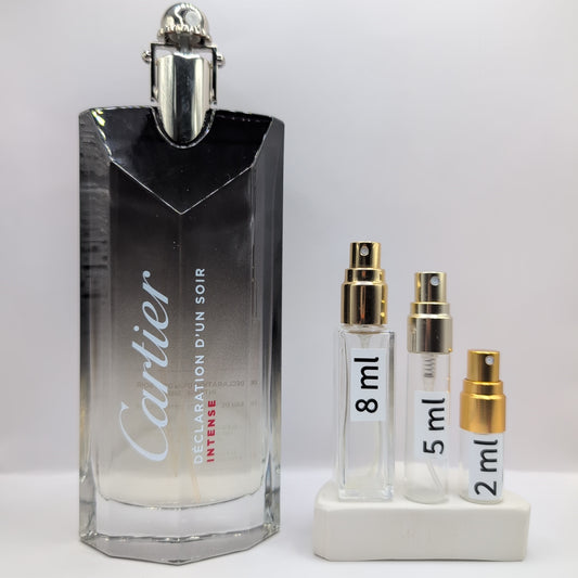 CARTIER Declaration d'Un Soir Intense EDT Cologne Perfume Fragrance Samples