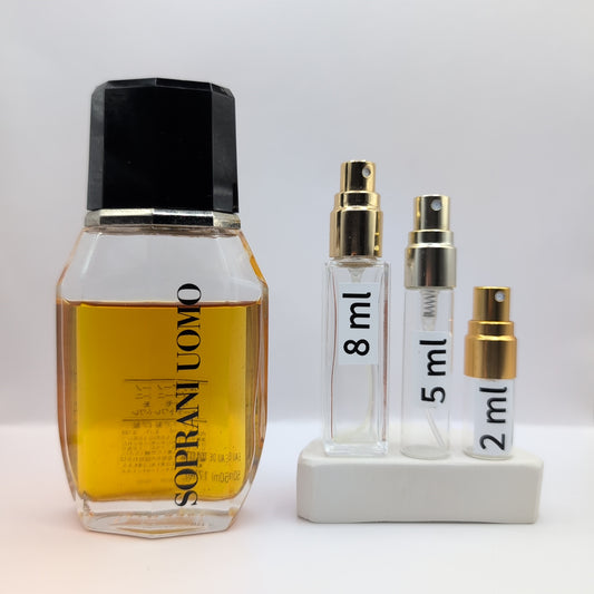 LUCIANO SOPRANI Uomo EDT, 1990 Batch, Men | Vintage Decant Cologne Perfume Fragrance Samples