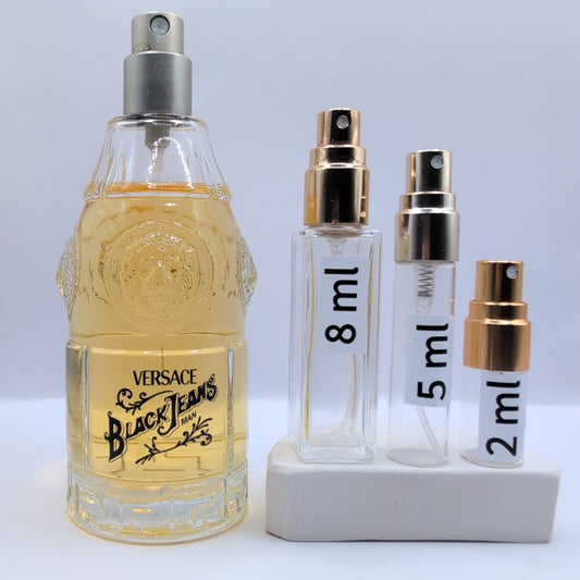 VERSACE Black Jeans EDT, 1990's Batch, Men | Vintage Decant Cologne Perfume Fragrance Samples