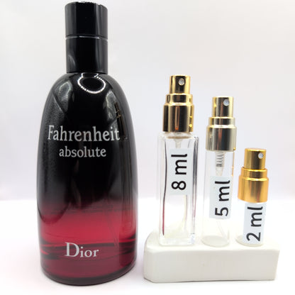 DIOR Fahrenheit Absolute EDT, 2012, Batch, Men | Vintage Decant Cologne Perfume Fragrance Samples