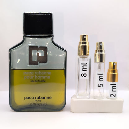 PACO RABANNE Pour Homme EDT 1990s Cologne Perfume Fragrance Samples