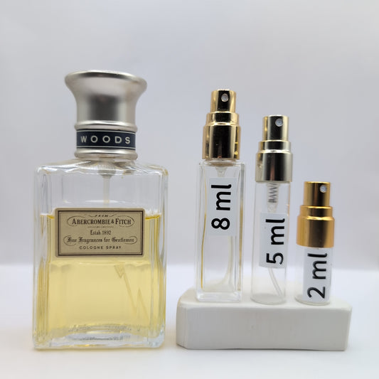 ABECROMBIE & FITCH Woods Cologne Spray, 2002 Batch, Men | Vintage Decant