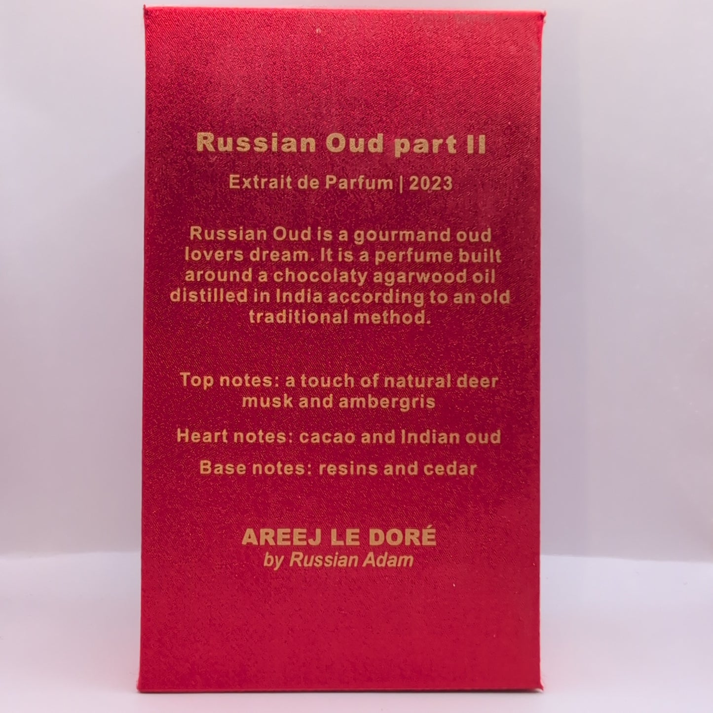 Russian Oud Part ii 2 Extrait de Parfum 2023 Batch, Unisex Perfume Sample