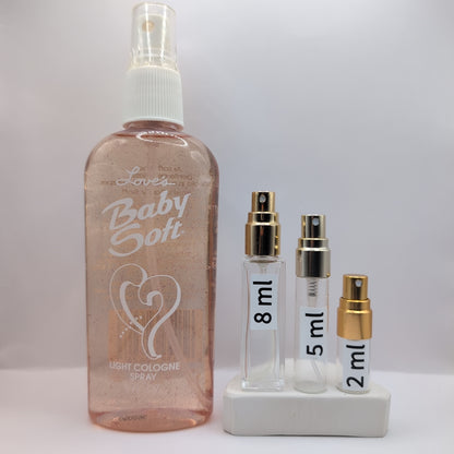 Loves Baby Soft Light Cologne 1996 Mem Batch, Women Perfume Sample