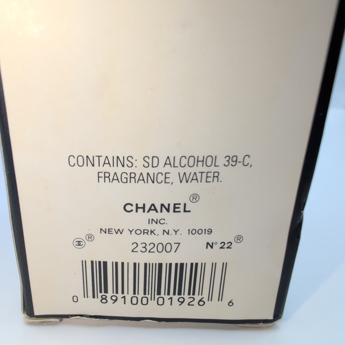 No 22 EDT 1990's Bottle, Women Perfume Sample