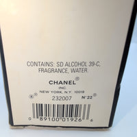 No 22 EDT 1990's Bottle, Women Perfume Sample