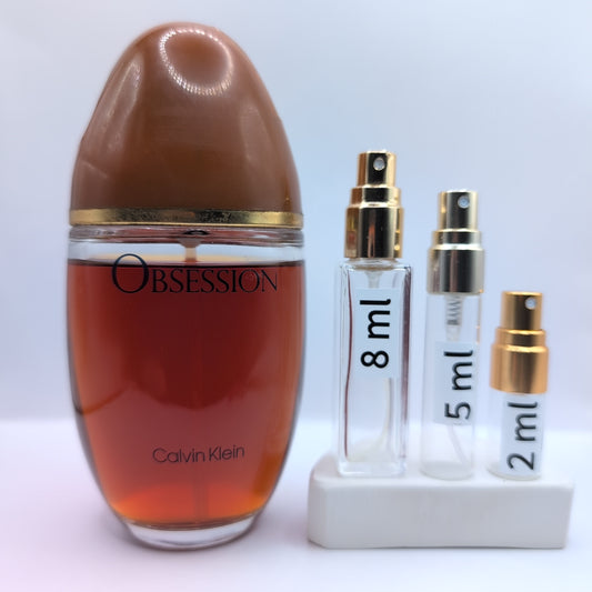 Obsession Cologne for Women 1980's Bottle, Perfume Sample