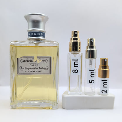 Woods Cologne Spray 2001 Bottle, Men Perfume Sample