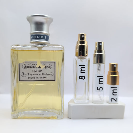 Woods Cologne Spray 2001 Bottle, Men Perfume Sample
