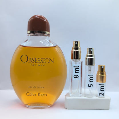Obsession For men EDT 1994 Bottle, Perfume Sample