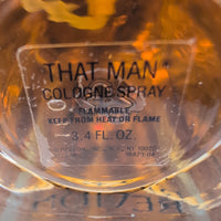 That Man Cologne 1980's Bottle, Men Perfume Sample