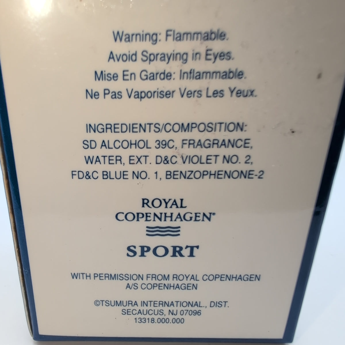 Copenhagen Sport Cologne 1996 Bottle, Men Perfume Sample