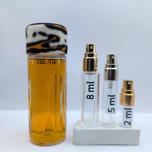 Tigress Cologne Extraordinaire 1970's Bottle, Women Perfume Sample