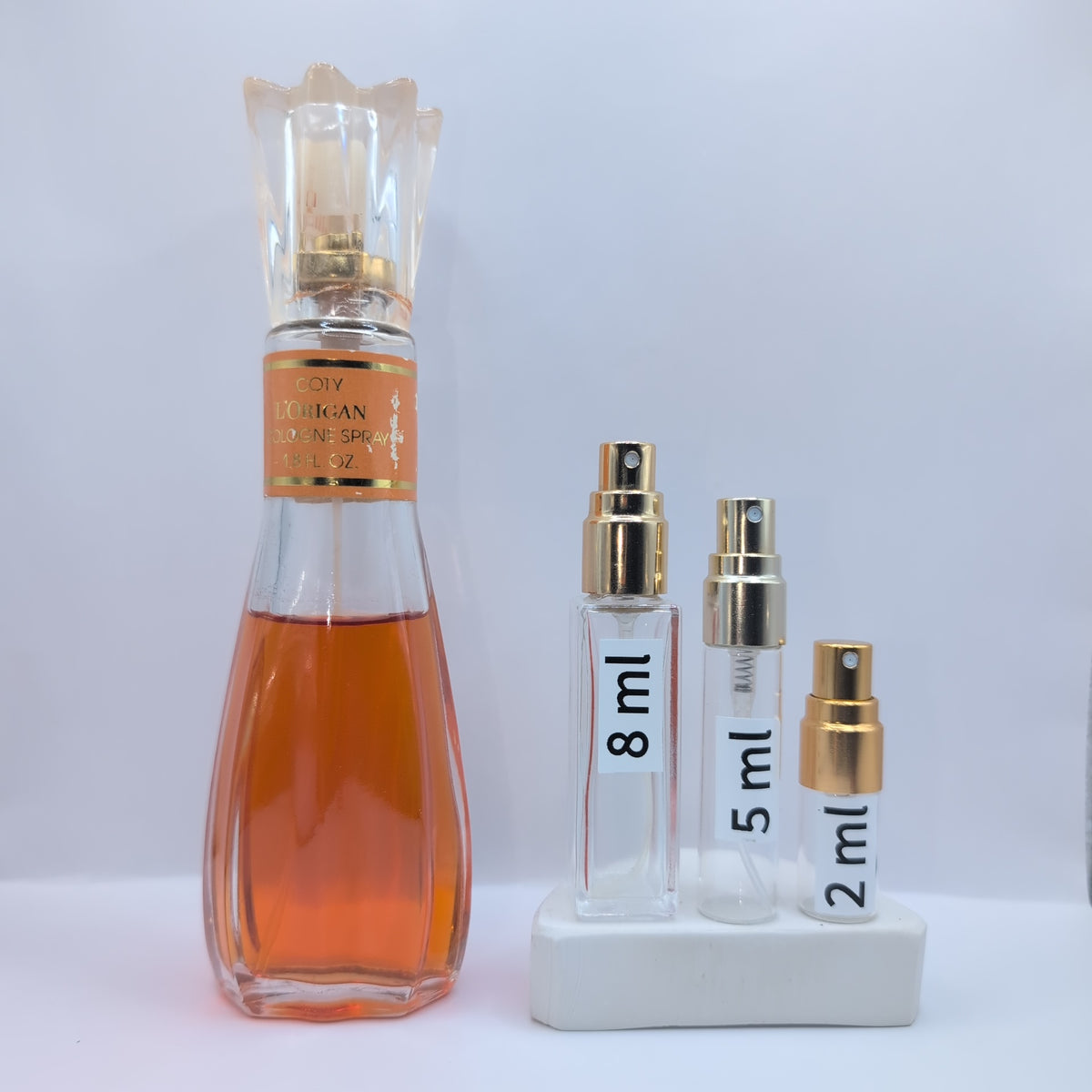 L'Origan Cologne 1980's Pfizer Bottle, Women Perfume Sample