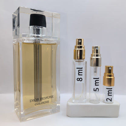 Homme Cologne 2007 Silver Stem Bottle, Men Perfume Sample
