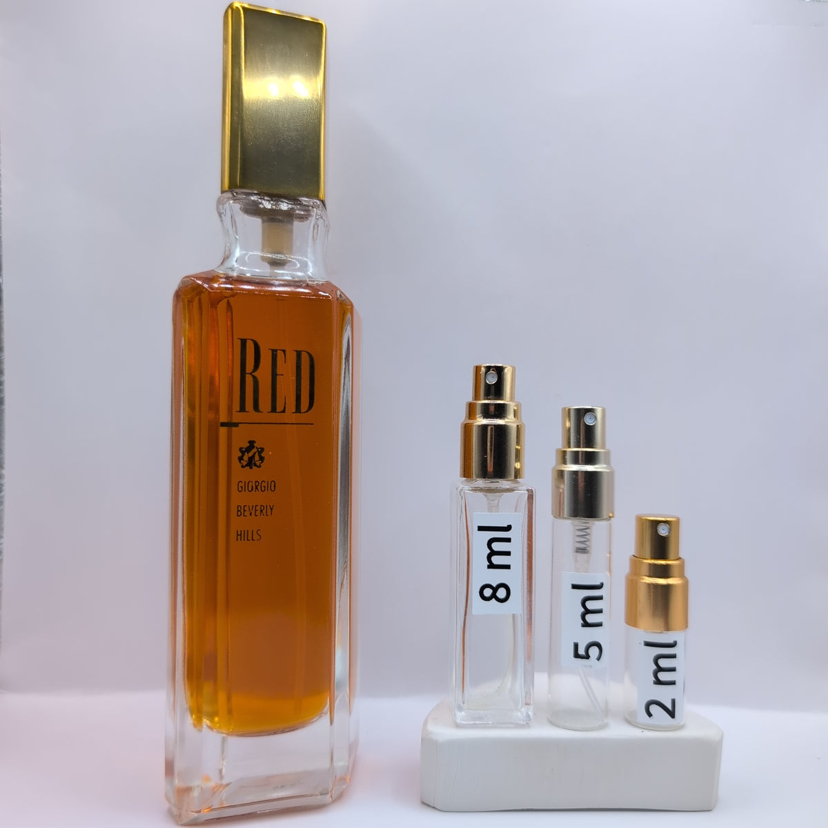 Red for Women EDT 1994 Bottle, Perfume Sample