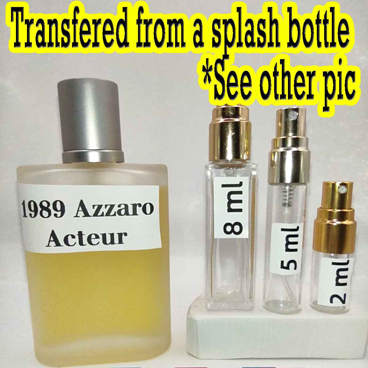 AZZARO Acteur EDT, 1990s Batch, Men, Unisex | Vintage Decant Cologne Perfume Fragrance Samples
