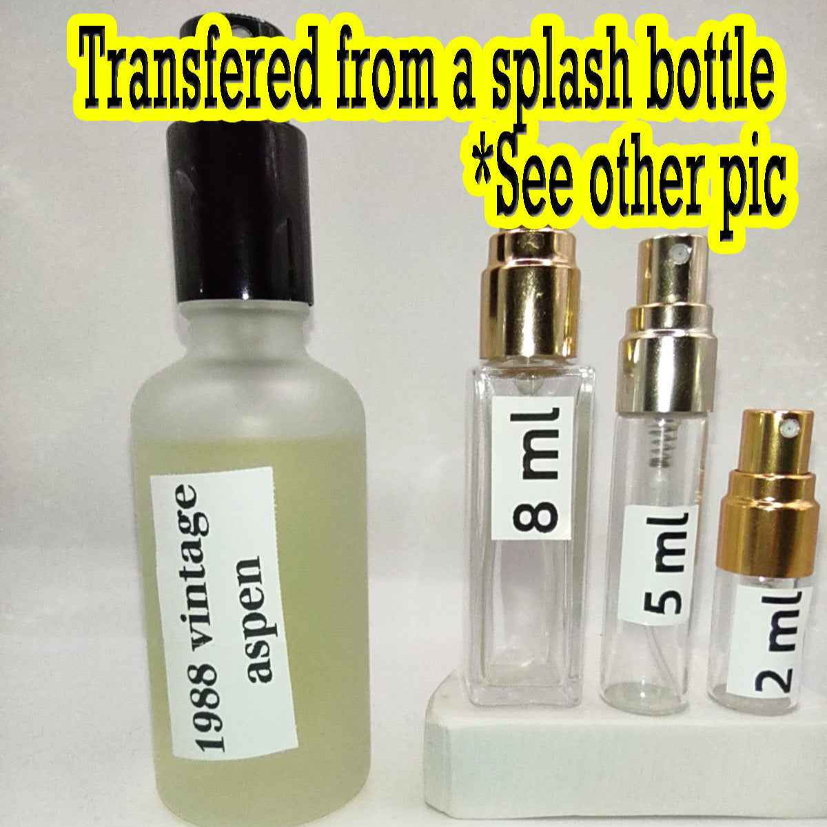 COTY Aspen Men EDT, 1989 Quintessence Batch, Men | Vintage Decant Cologne Perfume Fragrance Samples