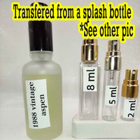 COTY Aspen Men EDT, 1989 Quintessence Batch, Men | Vintage Decant Cologne Perfume Fragrance Samples