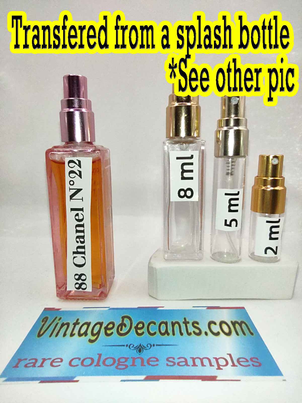 CHANEL NO 22 EDT - 1980's Batch - Women - Unisex - Vintage Sample Discontinued Cologne Perfume Fragrance Decants