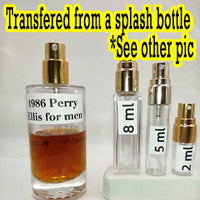 PERRY ELLIS Cologne for Men EDC, 1980's Batch, Men | Vintage Decant Cologne Perfume Fragrance Samples