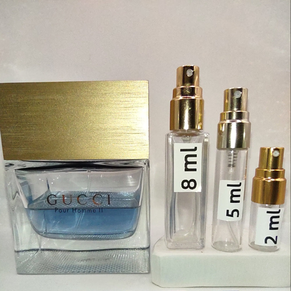 GUCCI Pour Homme ii 2 EDT, 2016 Batch, Men Unisex | Vintage Decant Cologne Perfume Fragrance Samples